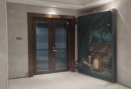 有趣的防空门彩绘，提升地下室艺术感