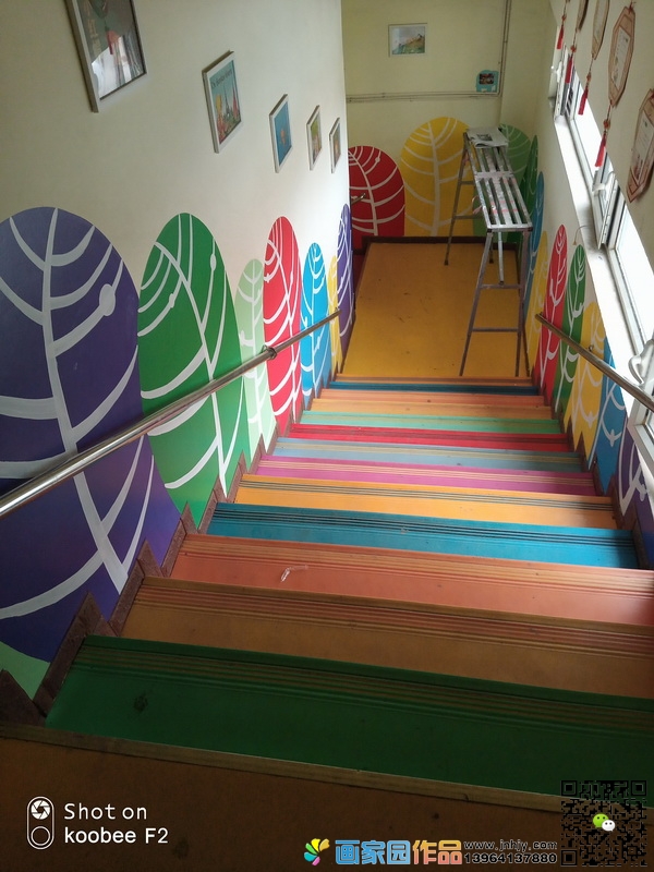 幼儿园彩绘墙图片