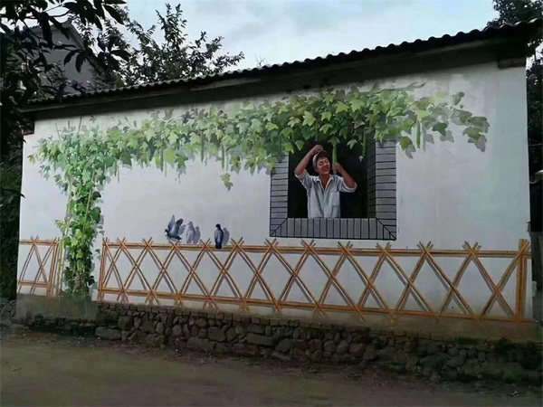 从村墙体彩绘