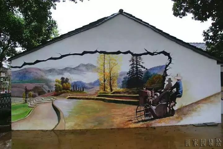 街道墙绘图片