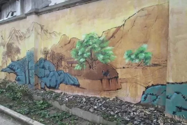 乡村墙壁绘画