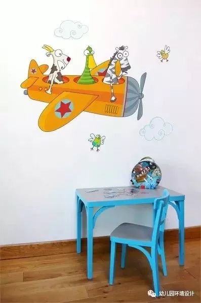 简单的幼儿园墙绘