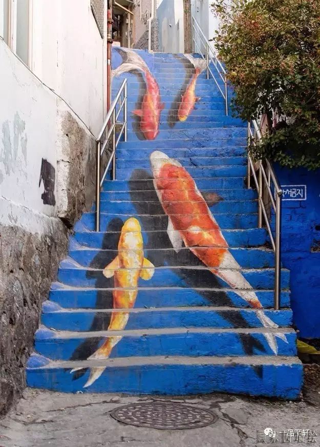 楼梯彩绘