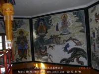 寺庙古建彩绘梁底彩绘图片