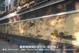 济南纬十路西市场街道手绘文化墙面彩绘