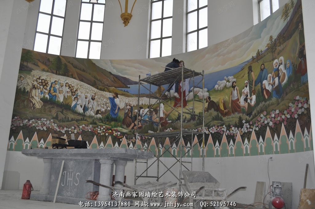 平阴教堂彩绘
