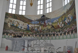 平阴教堂彩绘图片案例
