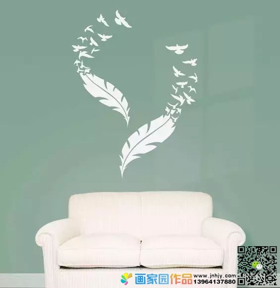 书房墙绘素材