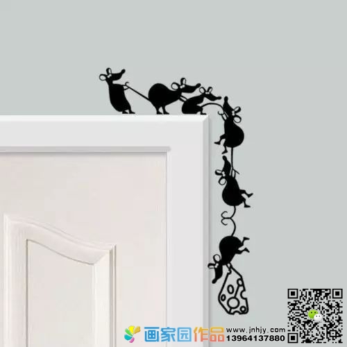 书房墙绘素材