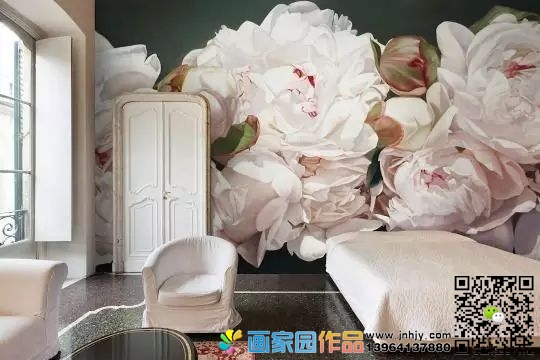 花卉类墙绘素材
