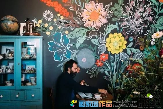 鸟兽类墙绘素材