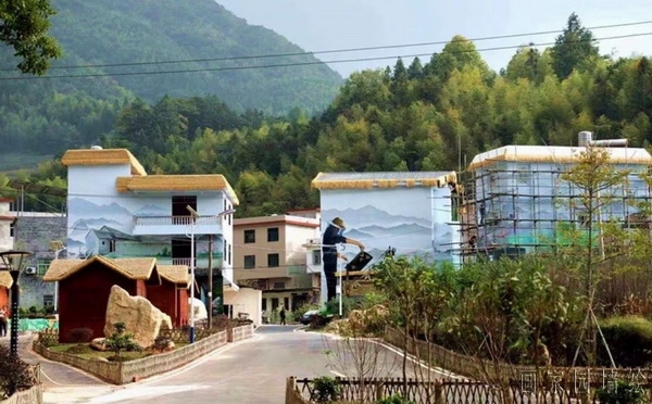 农村墙绘素材图片