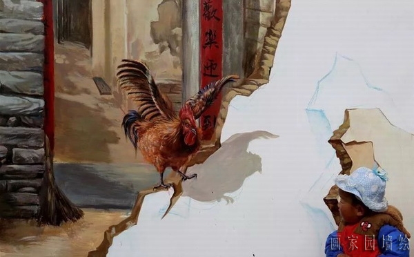 农村墙绘素材图片