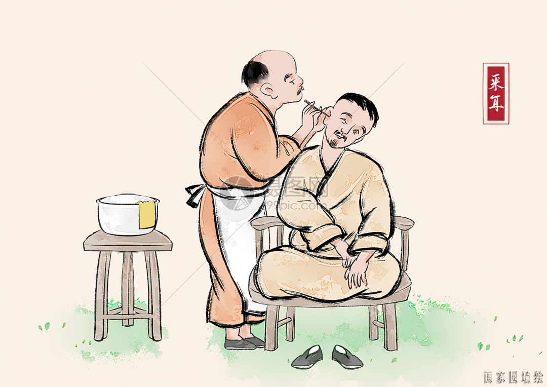 采耳墙绘图片素材