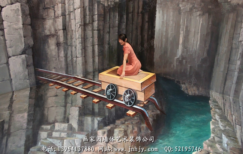 展览馆手绘3D立体画 展览馆手绘3D立体画