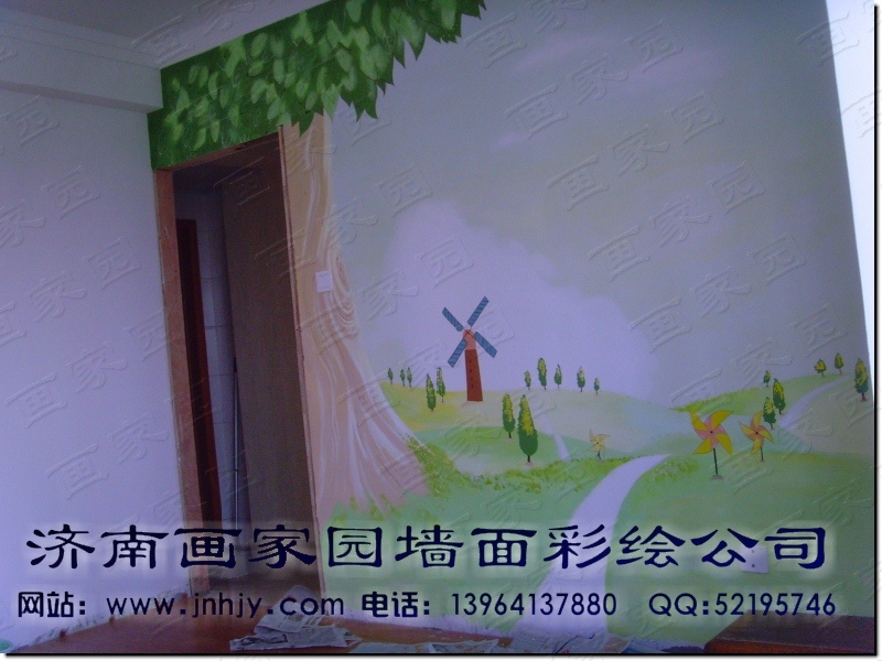儿童房墙体彩绘 儿童房墙体彩绘