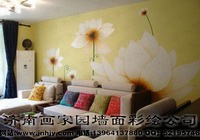 沙发墙彩绘