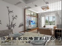 餐厅墙绘