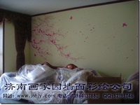 沙发墙手绘
