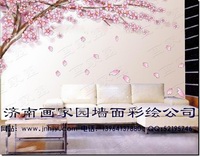 沙发墙手绘