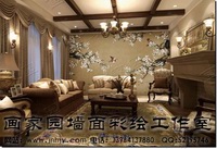 沙发墙手绘
