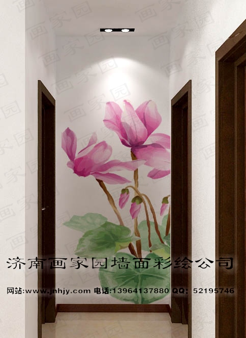 玄关手绘墙 玄关手绘墙
